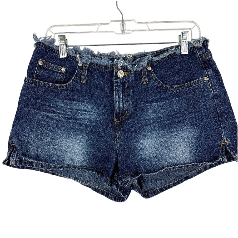 Paris‎ Blues Denim Shorts Junior Size 11 High Rise Frayed Waist